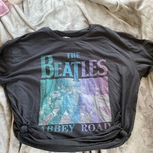 The Beatles Abbey Road tricolor tied off t-shirt